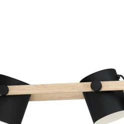 EGLO HornwoodHanglamp-E27-110cm-Zwart/Crème/Bruin