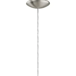 Hanglampen-EGLO Lazolo-Hanglamp-1Lichts-Ø420mm.-Nikkel-Mat-WitGelakt