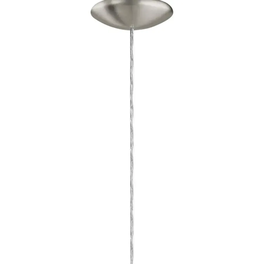 Hanglampen-EGLO Lazolo-Hanglamp-1Lichts-Ø420mm.-Nikkel-Mat-WitGelakt