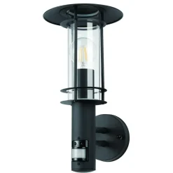 EGLO Lisio 1Wandlamp - E27 - Sensor-RVS - Zwart