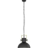 Hanglampen-EGLO LubenhamHanglamp-1lichts-Ø30cm.-E27-Zwart/hout