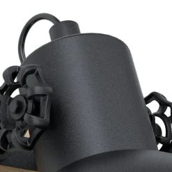 Wandlampen-EGLO LubenhamWandlamp-1lichts-E27-Zwart,Bruin