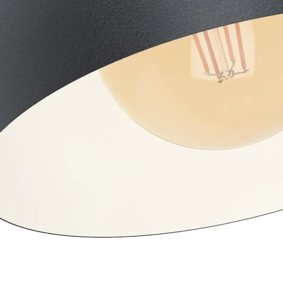 Wandlampen-EGLO LubenhamWandlamp-1lichts-E27-Zwart,Bruin