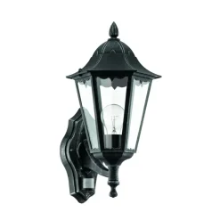 EGLO NavedoWandlampBuiten-E27-42,5cm-Sensor-Zwart