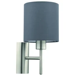Wandlampen-EGLO Pasteri-Wandlamp-1Lichts-Nikkel-Mat-Grijs