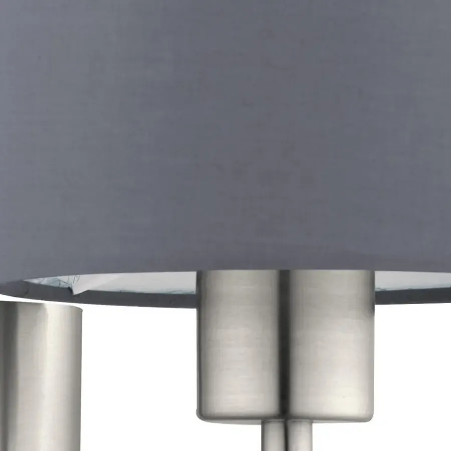 Wandlampen-EGLO Pasteri-Wandlamp-1Lichts-Nikkel-Mat-Grijs
