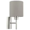Wandlampen-EGLO Pasteri-Wandlamp-1Lichts-Nikkel-Mat-Taupe