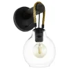 EGLO RodingWandlamp-E27-35cm-Zwart/Bruin