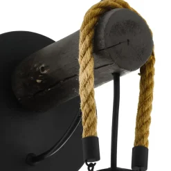 EGLO RodingWandlamp-E27-35cm-Zwart/Bruin