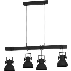 Hanglampen-EGLO ShirebrookHanglamp-E27-100cm-Zwart