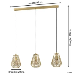 EGLO StypeHanglamp-E27-96cm-Goud
