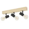 EGLO Townshend3Spot-3lichts-E27-Bruin-Zwart