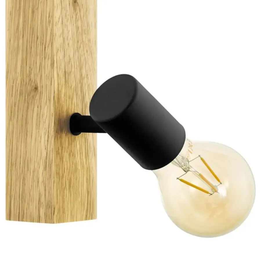 EGLO Townshend3Spot-3lichts-E27-Bruin-Zwart