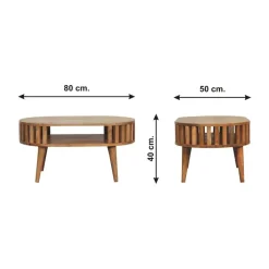 Salontafels-Artisan Furniture Eiken-achtige Ariella Salontafel, Woonkamer