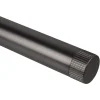 Leen Bakker Eindknop gordijnroede - gun metal ribbel Ø28mm - S/2 (2016385)