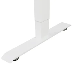 Zit-Sta-Bureaus-IVOL Elektrisch verstelbaar bureau / thuiswerkplek - 120x60 cm - Glas wit