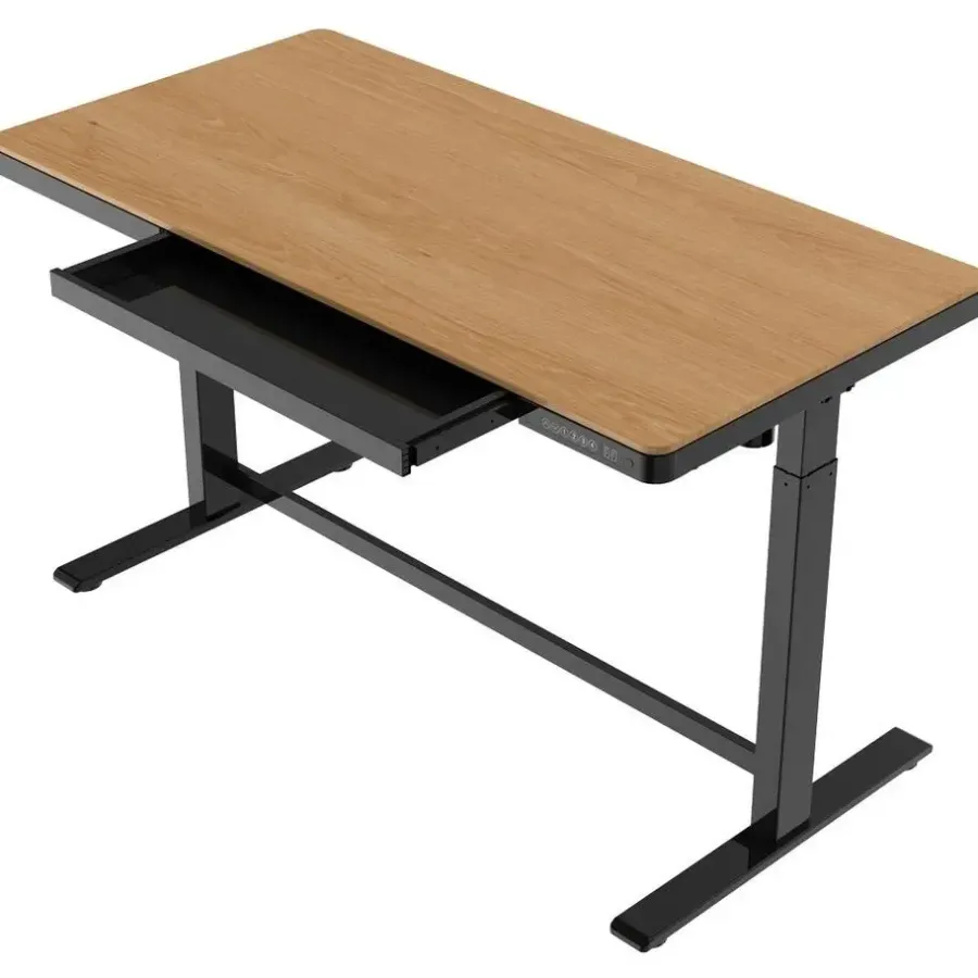 Bureaus-Euroseats Elektrisch verstelbaar bureau / thuiswerkplek - 140x70 cm - Whitewash eiken - Z