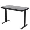 Zit-Sta-Bureaus-IVOL Elektrisch verstelbaar bureau / thuiswerkplek - 120x60 cm - Glas zwar