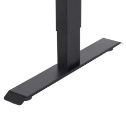 Zit-Sta-Bureaus-IVOL Elektrisch verstelbaar bureau / thuiswerkplek - 120x60 cm - Glas zwar
