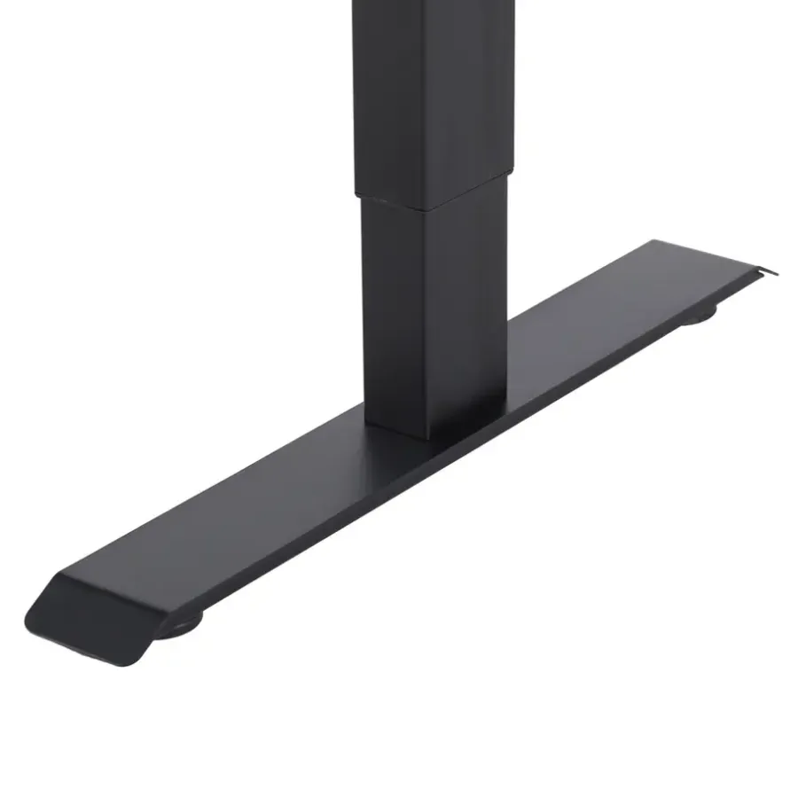 Zit-Sta-Bureaus-IVOL Elektrisch verstelbaar bureau / thuiswerkplek - 120x60 cm - Glas zwar