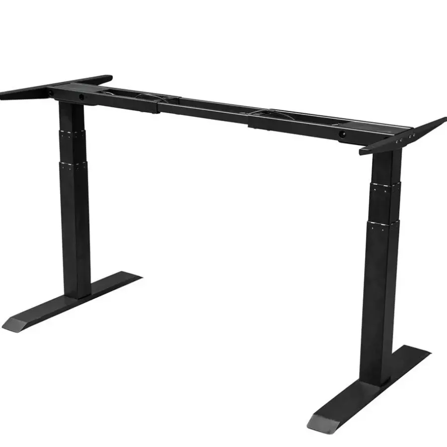 Zit-Sta-Bureaus-IVOL Elektrisch verstelbaar bureau - 180x80 cm - Dual motor - Zwart / Antraciet