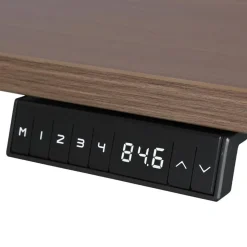 Zit-Sta-Bureaus-Sedero Elektrisch verstelbaar bureau - 160x80 cm - Dual motor - Zwart / Donker eiken