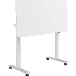 Euroseats Elektrisch verstelbaar, opklapbaar en verrijdbaar bureau - 160x80 cm - Wit fram