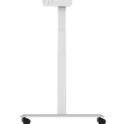 Euroseats Elektrisch verstelbaar, opklapbaar en verrijdbaar bureau - 160x80 cm - Wit fram