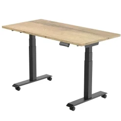 Euroseats Elektrisch verstelbaar, opklapbaar en verrijdbaar bureau - 180x80 cm - Zwart