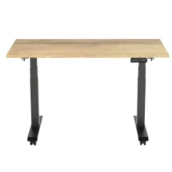 Euroseats Elektrisch verstelbaar, opklapbaar en verrijdbaar bureau - 180x80 cm - Zwart