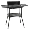 Barbecues En Accessoires-Leen Bakker Elektrische barbecue op voet - zwart - 130x50x32 cm