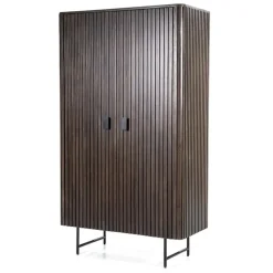 Wandkasten-Eleonora wandkast Remi 2-drs. bruin - 45x96x58 cm