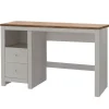 Bureaus-Loft24 Emerald - Bureau 2-deurs in crème eiken spaanplaat