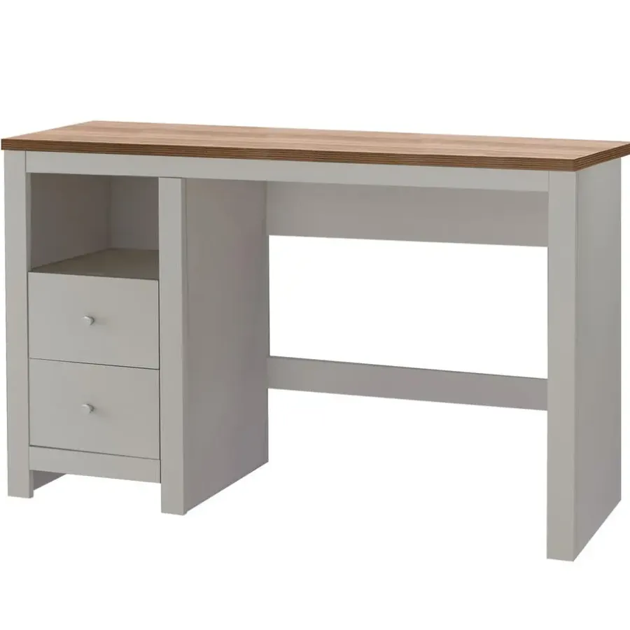 Bureaus-Loft24 Emerald - Bureau 2-deurs in crème eiken spaanplaat