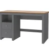 Loft24 Emerald - Bureau grijs eiken 2-deurs spaanplaat