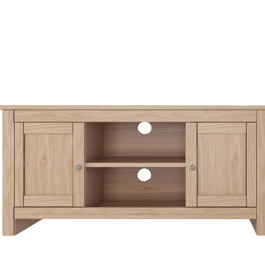 Loft24 Emerald - TV-meubel met 2 eiken spaanplaatdeuren