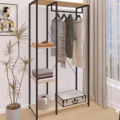 Emob Exclusive Emob Design Kledingrek Alizee - 90x40x167cm - met kledingroede & 2 legplanken