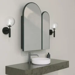 Emob Houten Zwart Badkamerkastje - 100% MDF - 45 cm Hoogte