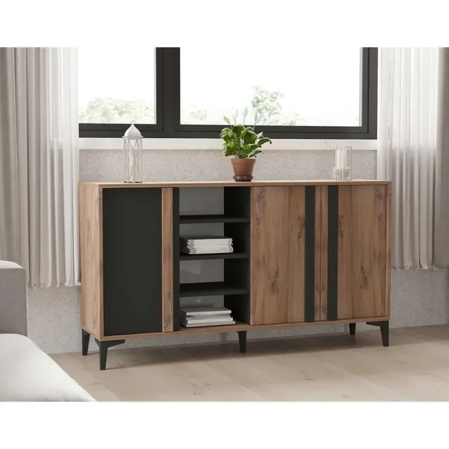 Dressoirs-Emob Woody Fashion Console - 160 x 40 x 90 cm - Atlantic Design