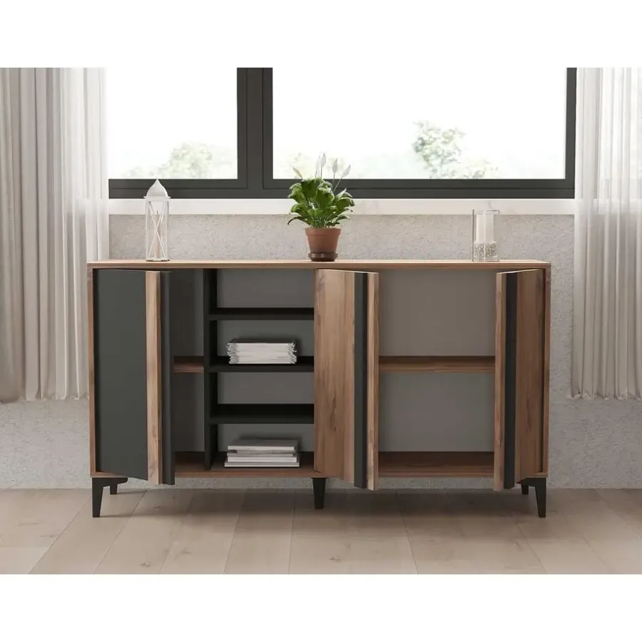 Dressoirs-Emob Woody Fashion Console - 160 x 40 x 90 cm - Atlantic Design