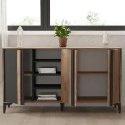 Dressoirs-Emob Woody Fashion Console - 160 x 40 x 90 cm - Atlantic Design