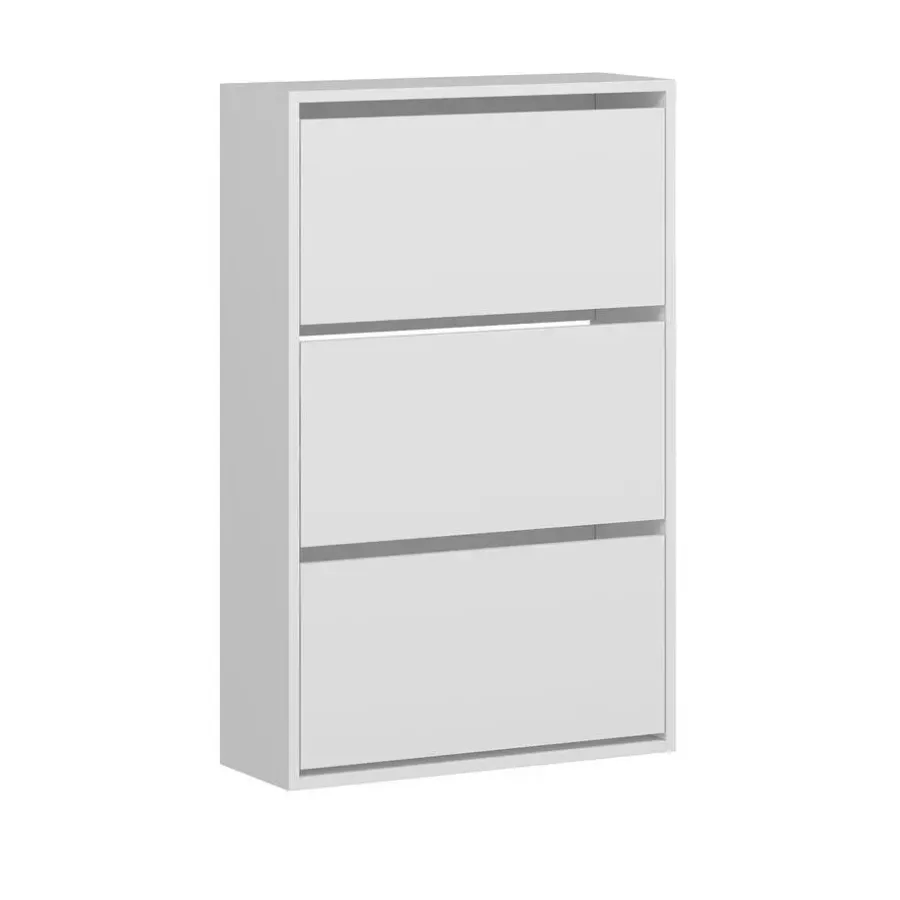 Schoenenkasten-Emob Woody Fashion Schoenenkast - 18mm Dik, 70x109x25cm - Wit