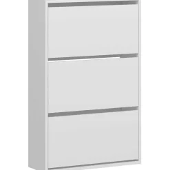 Schoenenkasten-Emob Woody Fashion Schoenenkast - 18mm Dik, 70x109x25cm - Wit