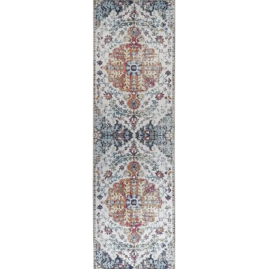 Tapijtlopers En Keukenlopers-Beliani ENAYEM - Loper - Multicolor - 60 x 200 cm - Polyester