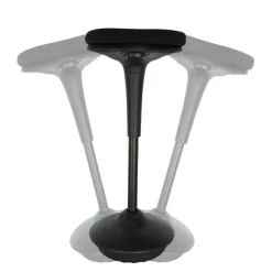 Sedero Ergonomische zit-sta kruk / wiebelkruk Base - Zwart