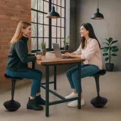 Sedero Ergonomische zit-sta kruk / wiebelkruk Base - Zwart