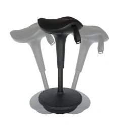 Krukjes-Sedero Ergonomische zit-sta kruk / wiebelkruk Ergo - Zwart