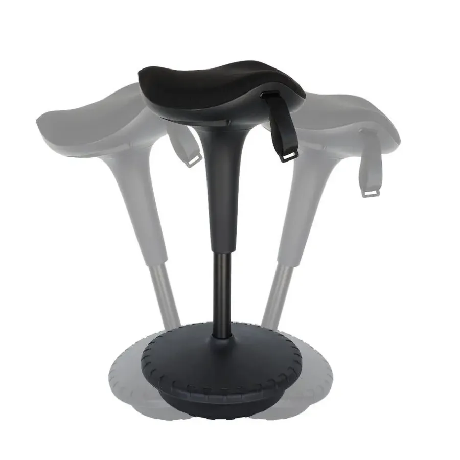 Krukjes-Sedero Ergonomische zit-sta kruk / wiebelkruk Ergo - Zwart