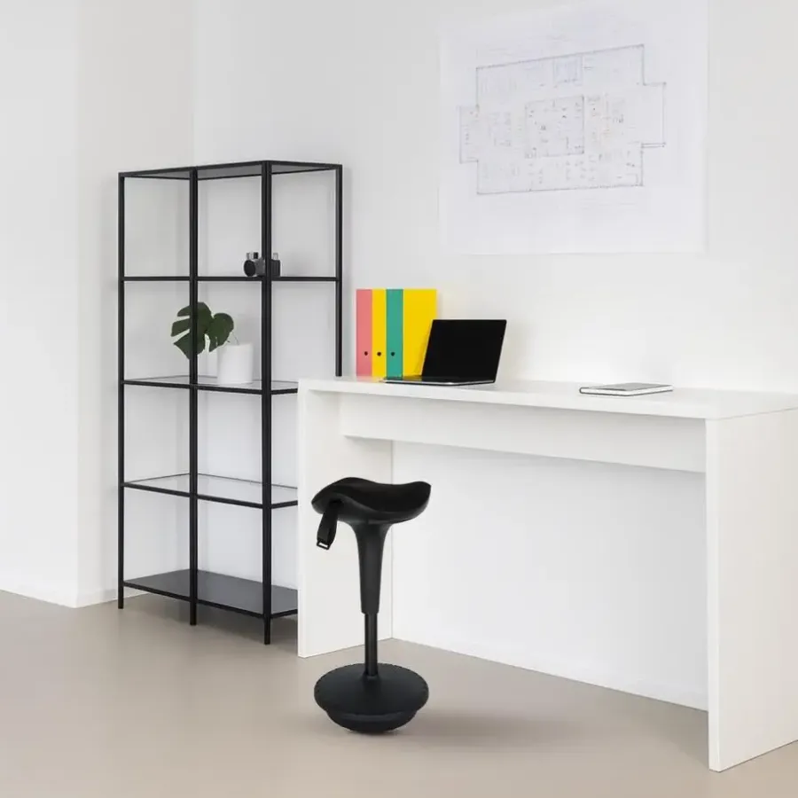 Krukjes-Sedero Ergonomische zit-sta kruk / wiebelkruk Ergo - Zwart