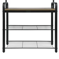 Kapstokken-Erro Kapstok met schoenenrek - 72x34x183cm